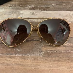 Tory burch snake skin aviator sunglasses